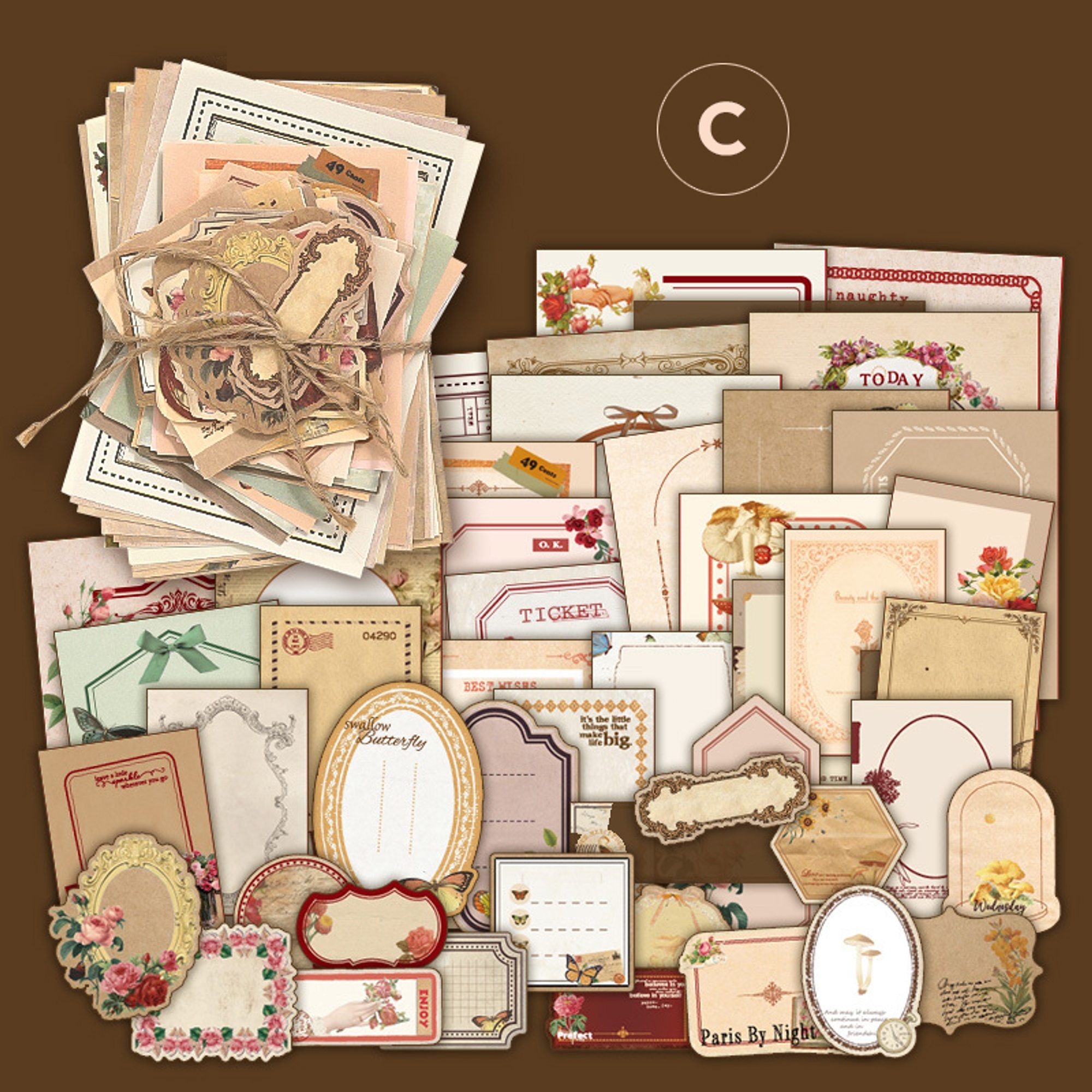 Scrapbooking Sticker Set – 100 Teile