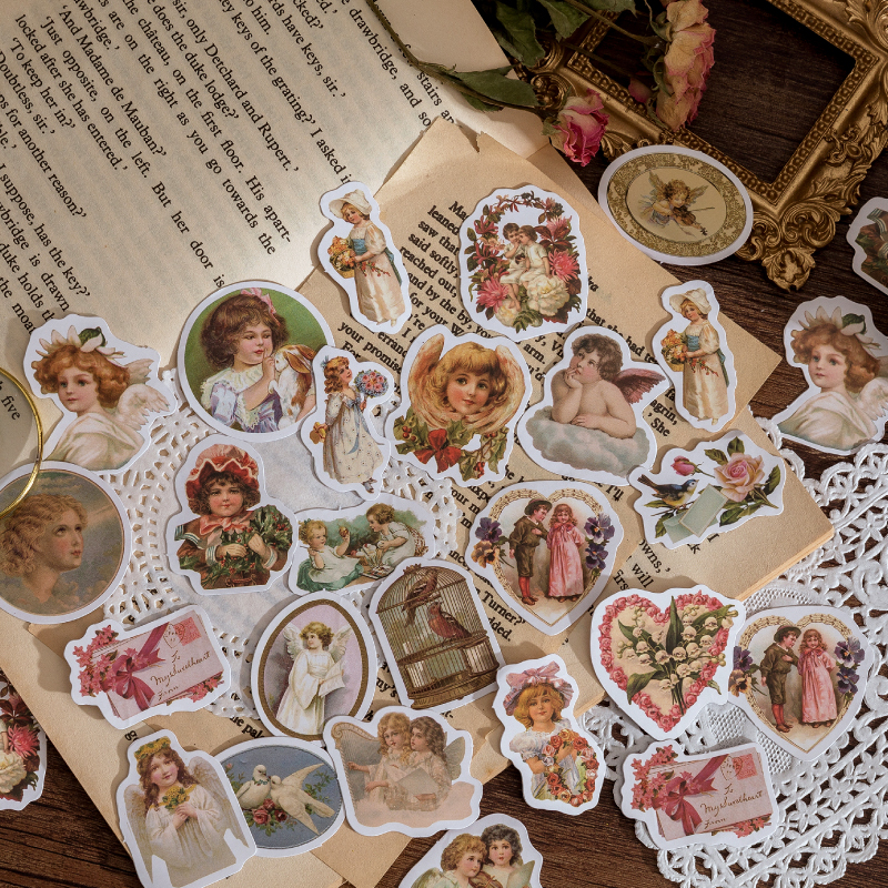 Engel Sticker, Sticker-Set "Angels Dream" mit 45 mini Stickern