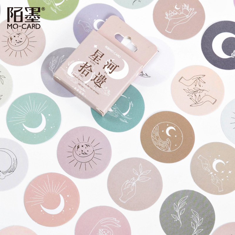 Mond Sticker, Sticker-Set "Moon Dream" mit 45 mini Stickern