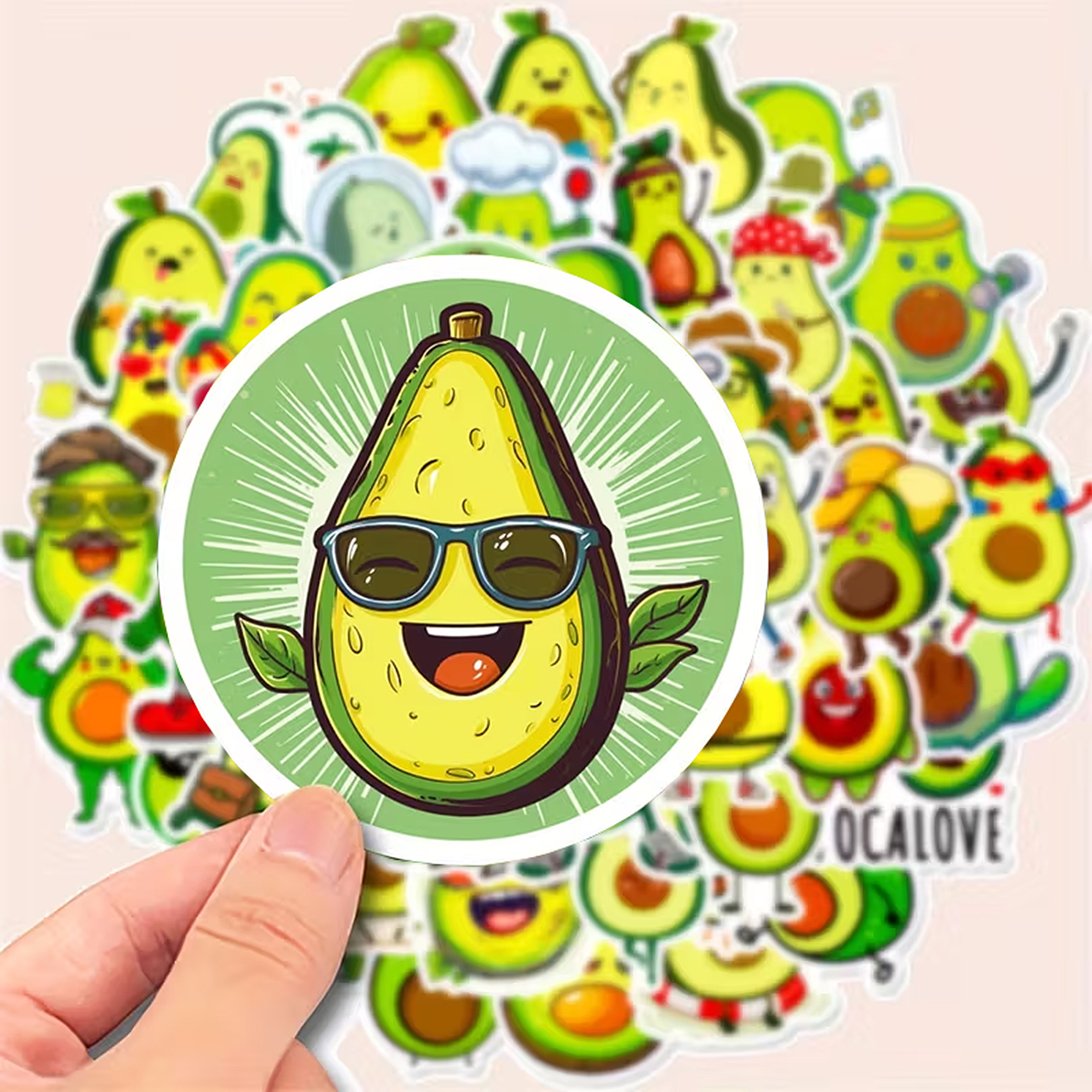Avocado Sticker Set – 50 Motive aus Essen & Trinken