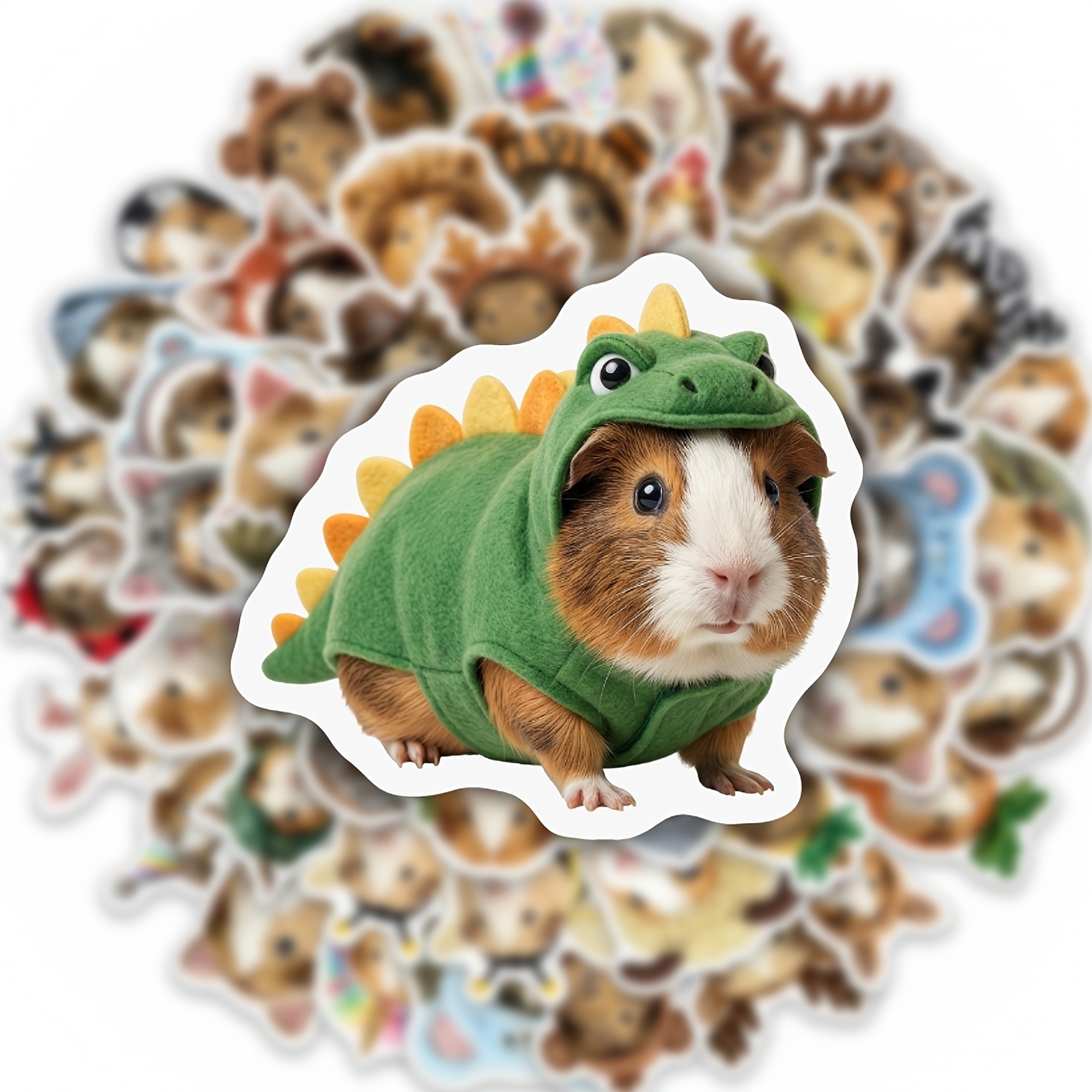 Meerschweinchen Sticker Set – 50 Papiersticker mit Tiermotiven