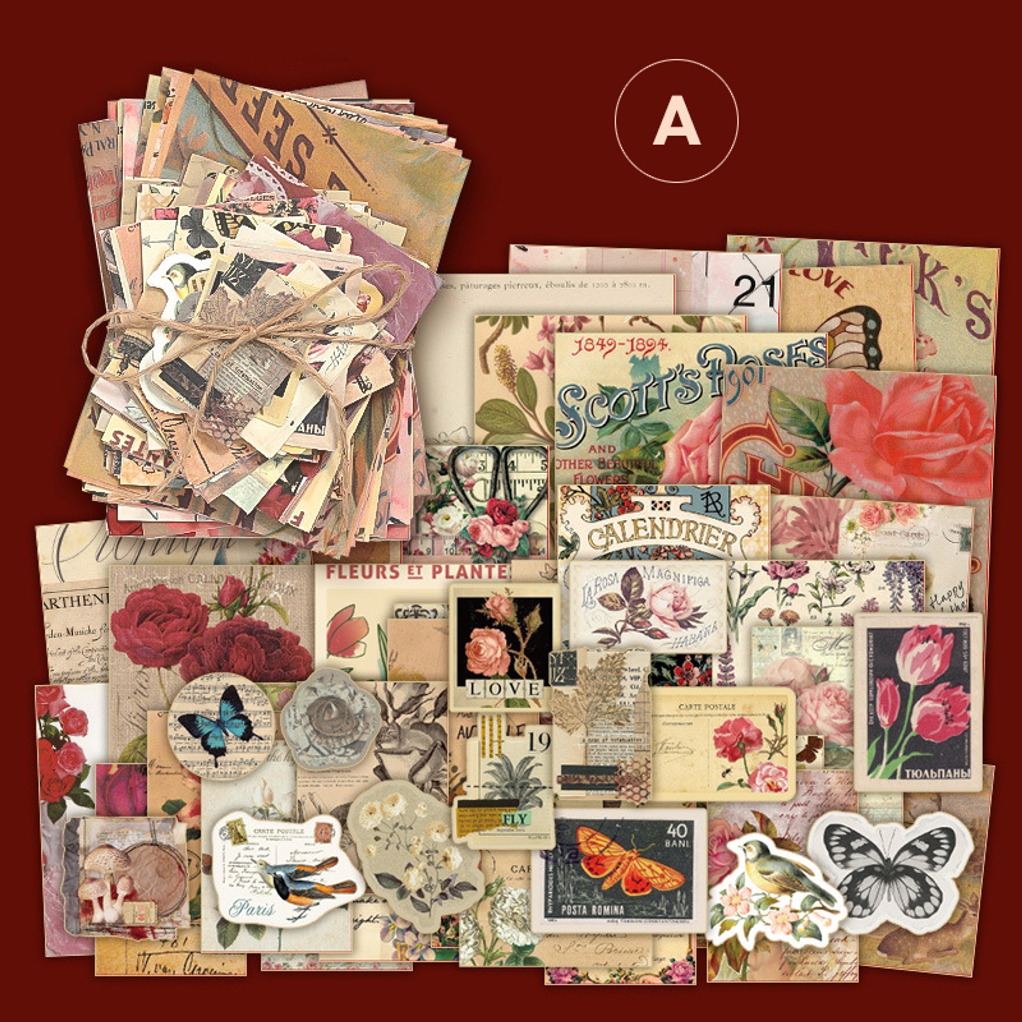 Scrapbooking Sticker Set – 100 Teile