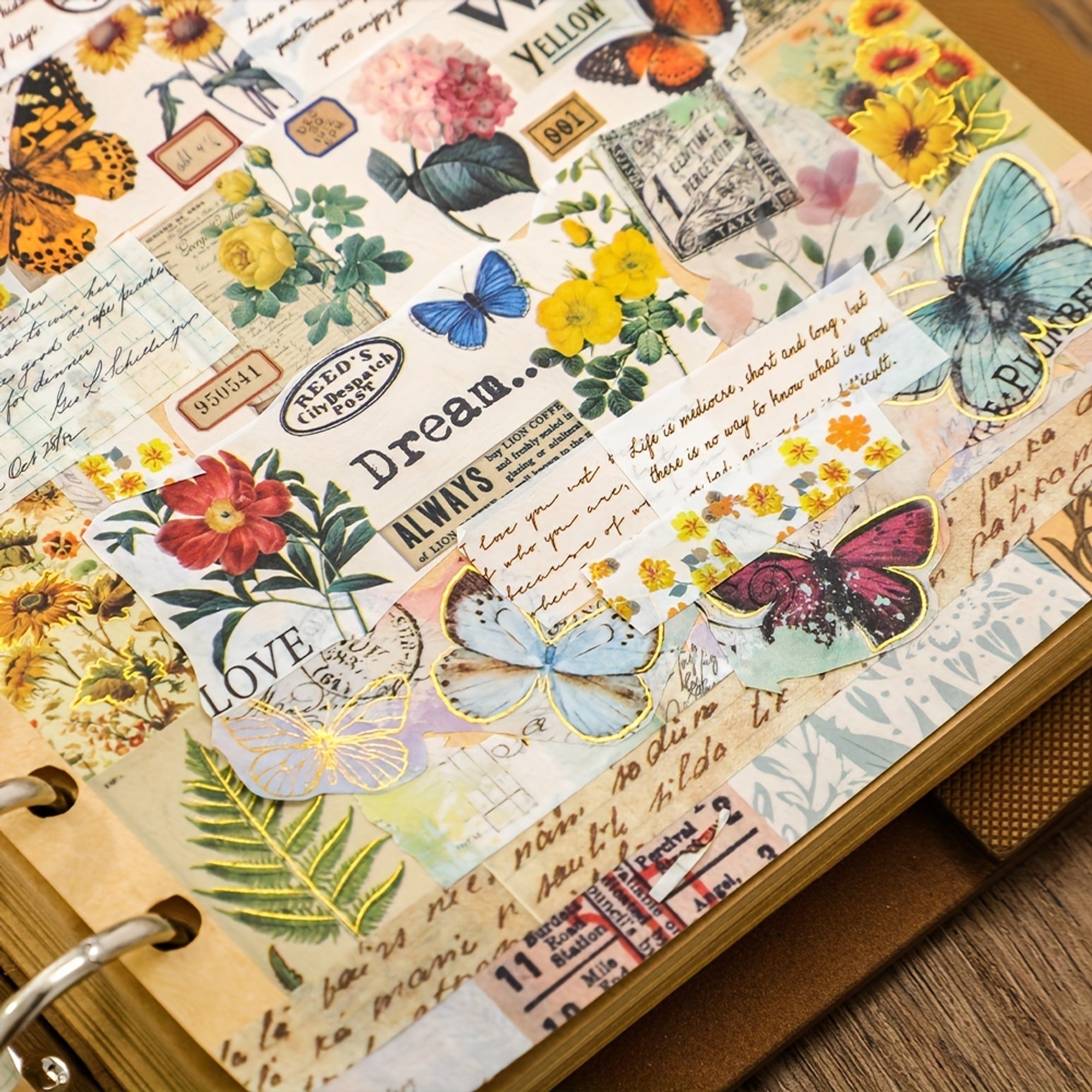 Washi Tape Set Vintage Schmetterlinge – 20er Rollen Papier-Dekor