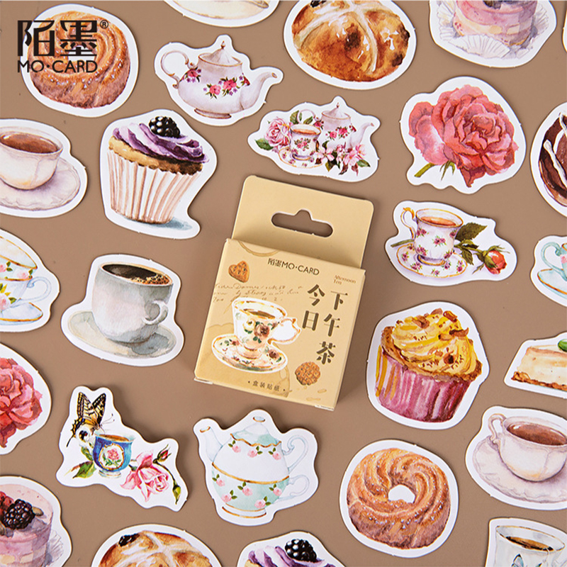 Teepause Sticker, Sticker-Set "Afternoon Tea" mit 45 mini Stickern