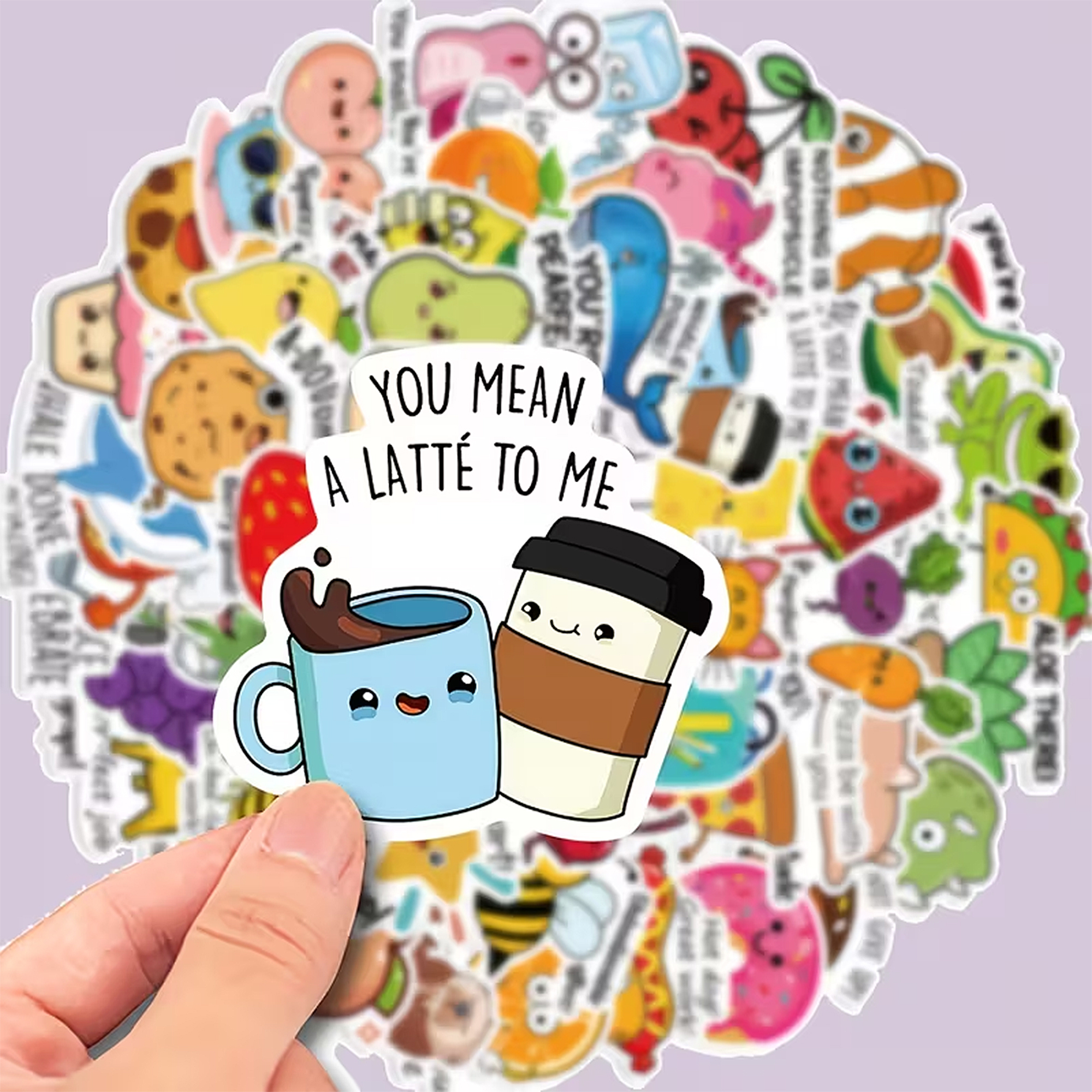 Belohnungsaufkleber Set – 50 Stück mit süßen Cartoon-Tieren