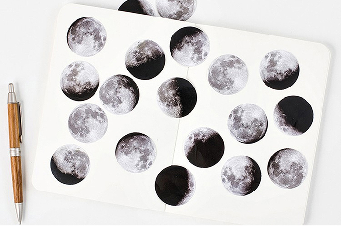 Mond- und Mondphasen Sticker