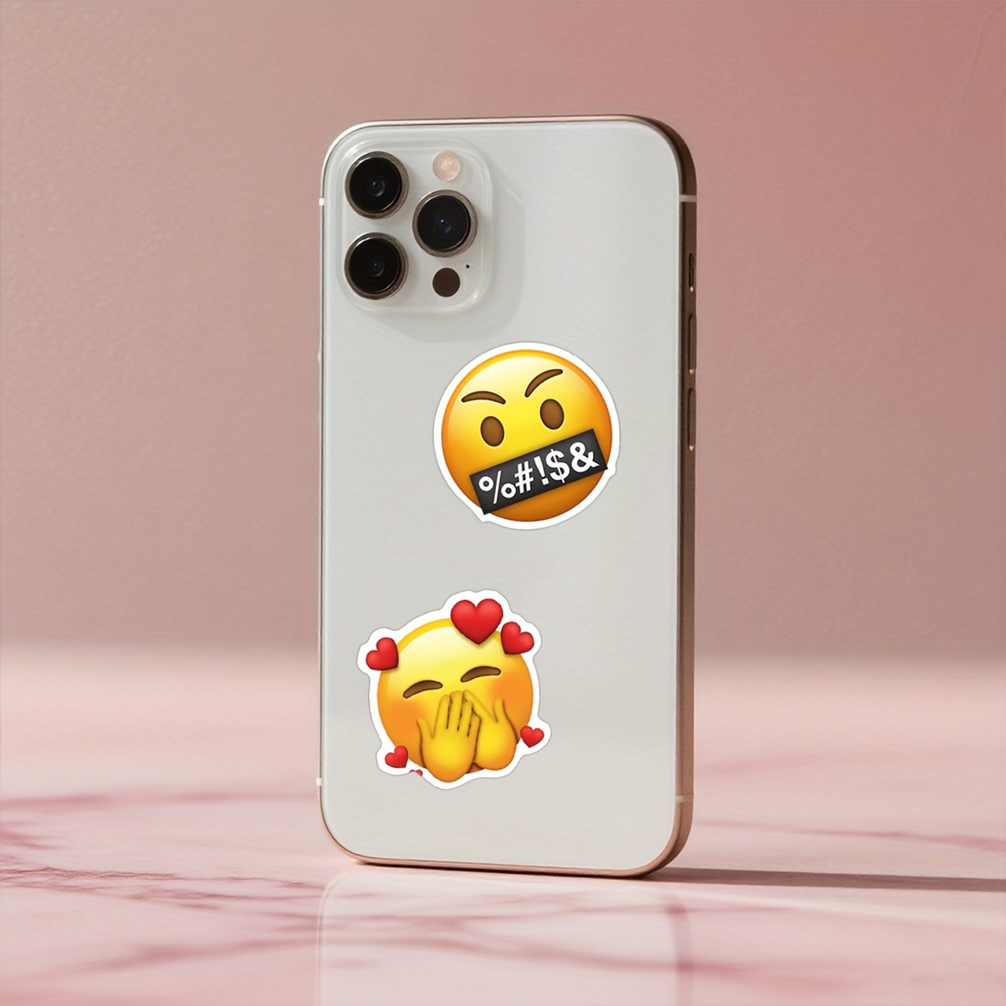 Emoji Sticker Set – 52 Matte Papieraufkleber mit lustigen Motiven