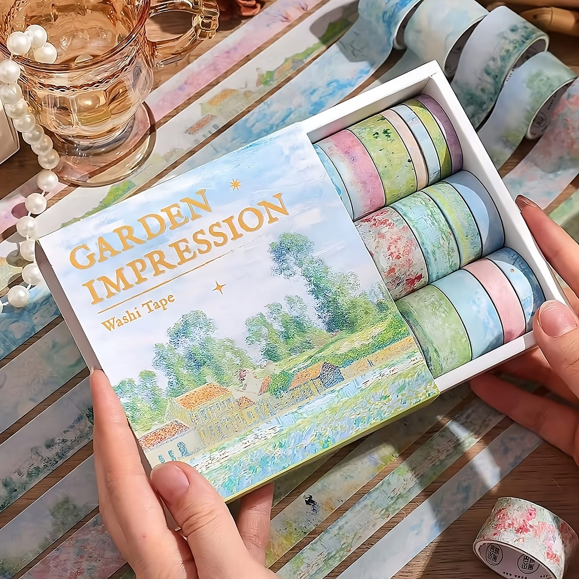 Washi Tape 20er-Set - Vintage Garten & Blumen
