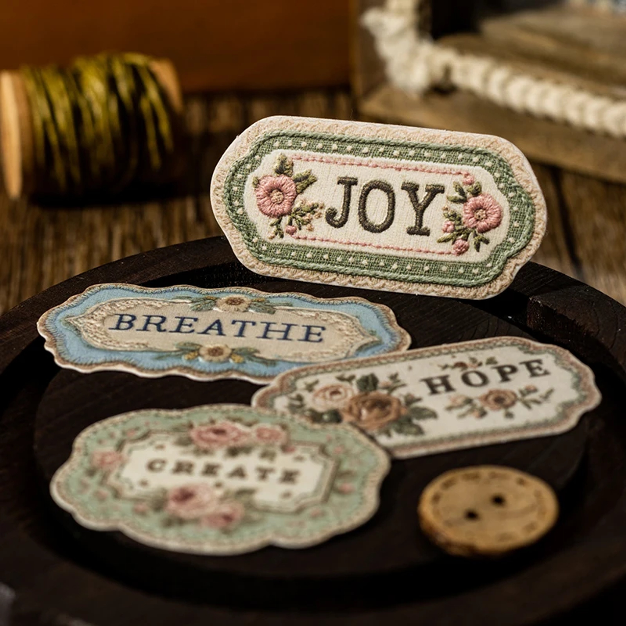 Scrapbooking Sticker Blumen 3D – 20-teiliges Retro Set mit Relief Design