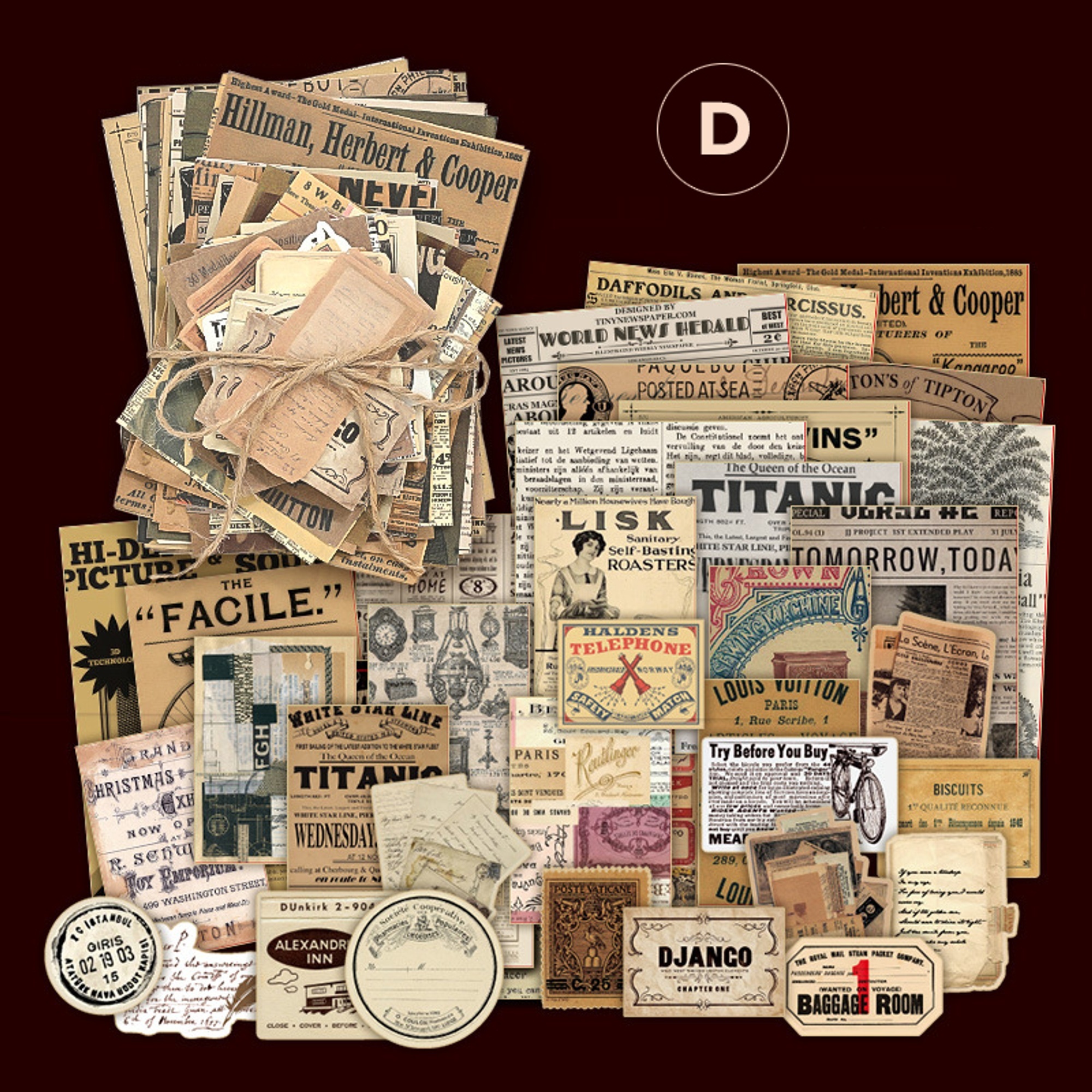 Scrapbooking Sticker Set – 100 Teile