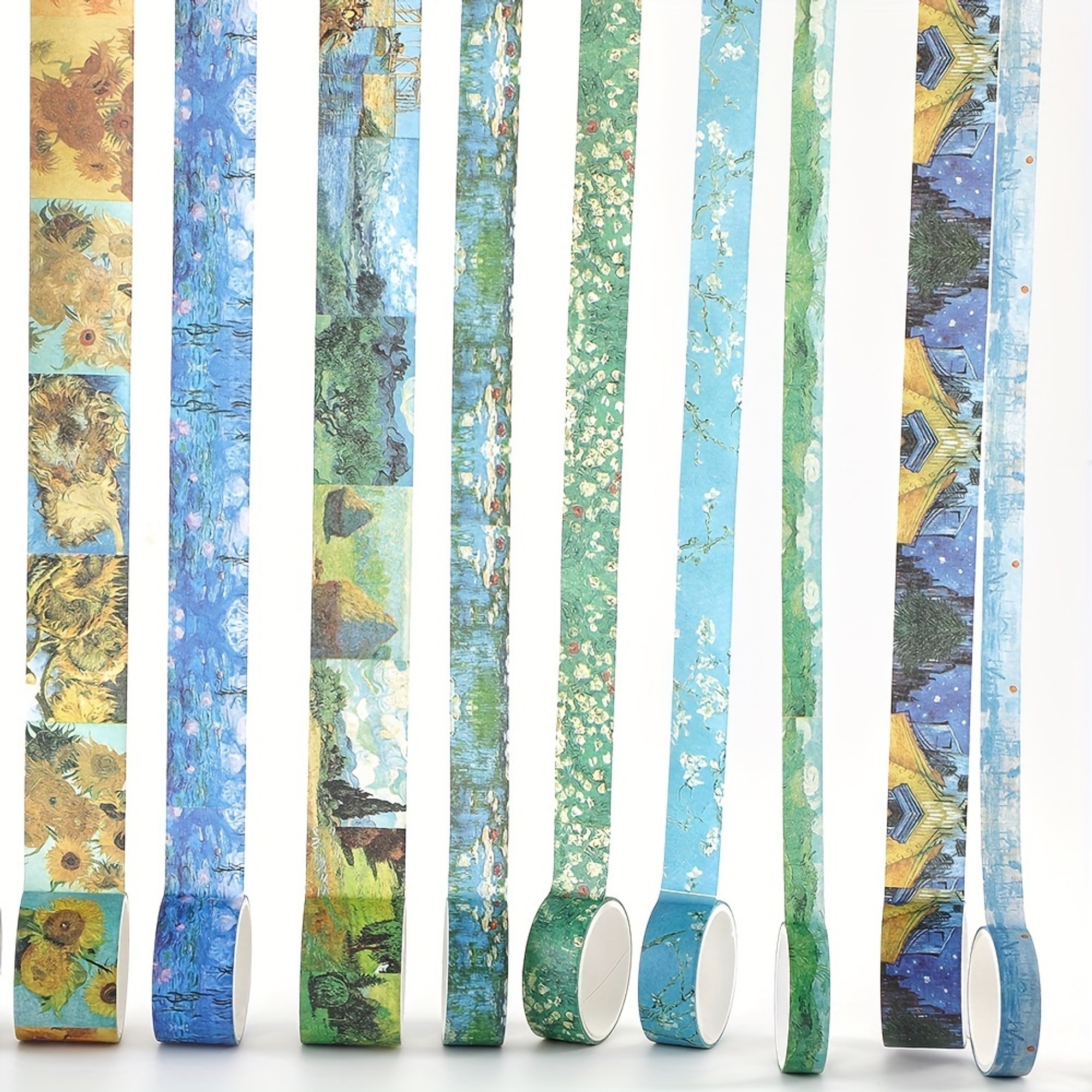Washi Tape Set Vintage Ölmalerei – 20 Rollen mit Sternenhimmel-Motiven